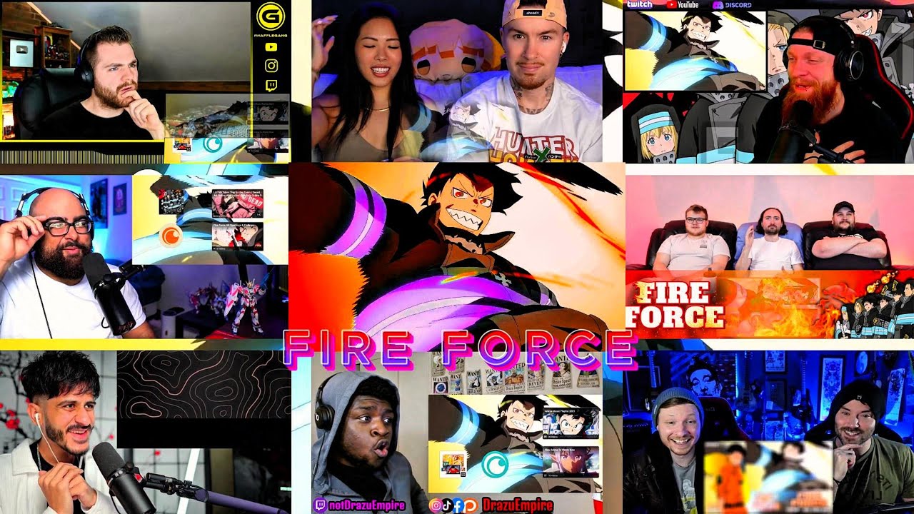🔥 Fire Force Opening 1 Reaction Mashup | 