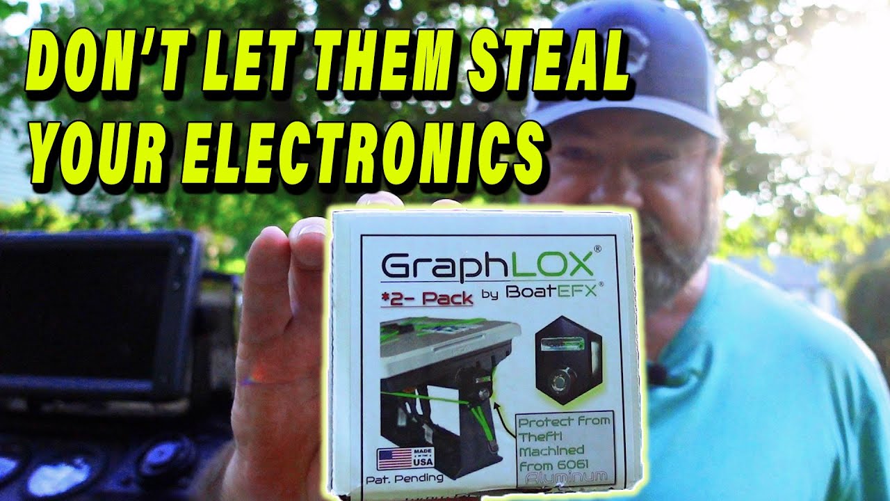 Secure your graph with BoatEFX GraphLOX. Locks for your fish finder