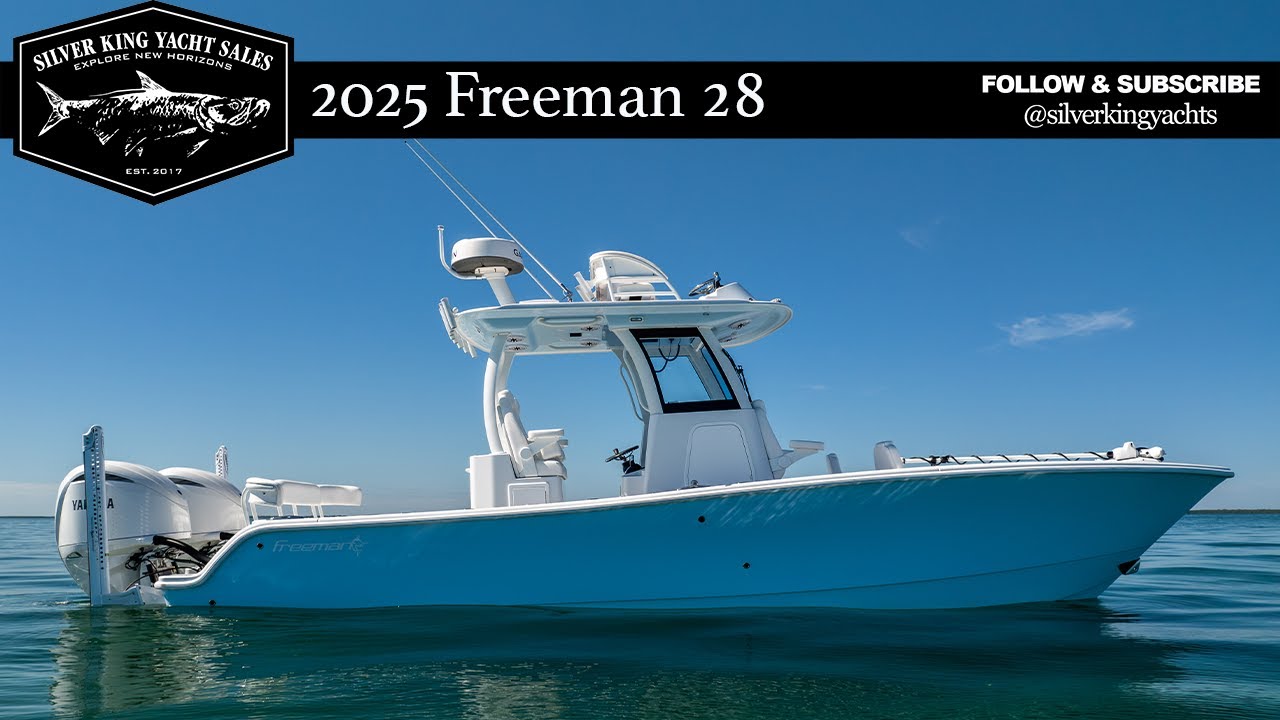 2025 Freeman Boatworks 28 Video Tour l Miami Florida l Silver King Yachts l Freeman 28 Hybrid
