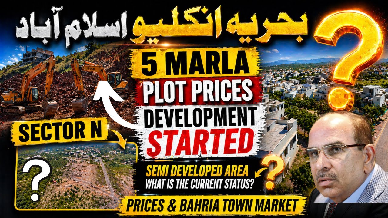 Bahria Enclave Islamabad Current Market Situation | Sector N 5 Marla Plots | Malik Raiz & Ali Raiz