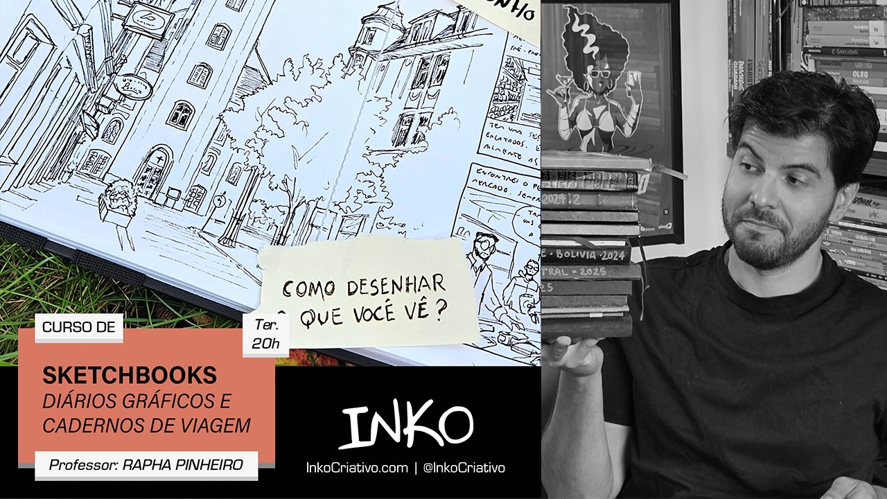 Cadernos de Viagem - Sketchbook - O Curso