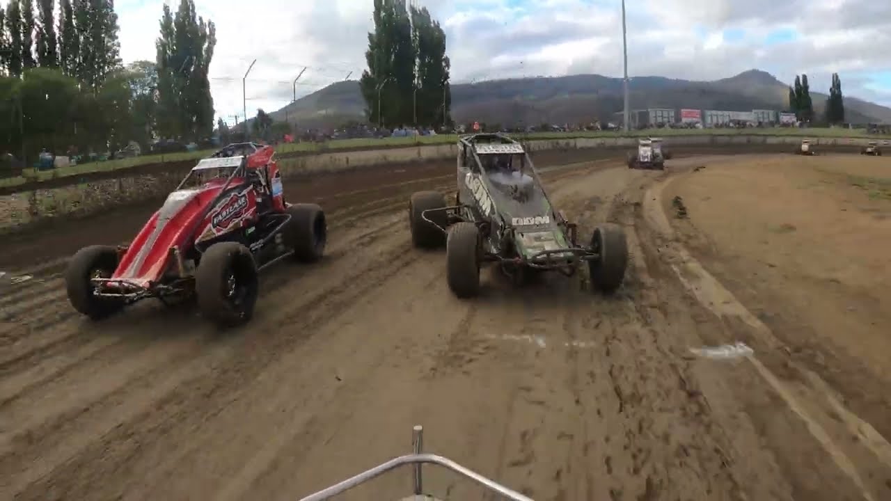 Cooper Wilson - Wingless Sprints Heat 1 - Hobart 4/11/23