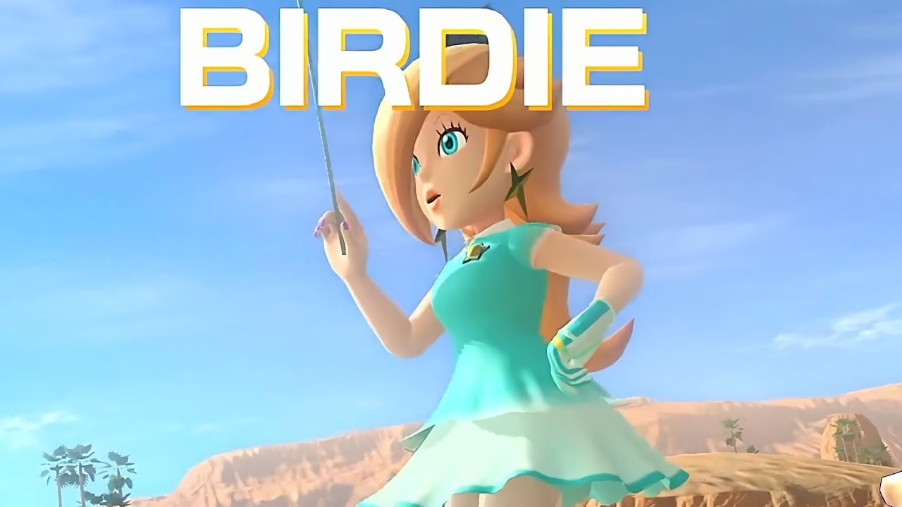 Mario Golf Super Rush Rosalina vs Toadette in Balmy Dunes