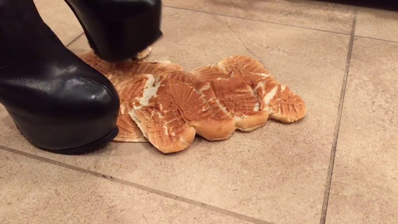 Bread Buns Crushed under Rough Sole Stiletto Platform Boots
