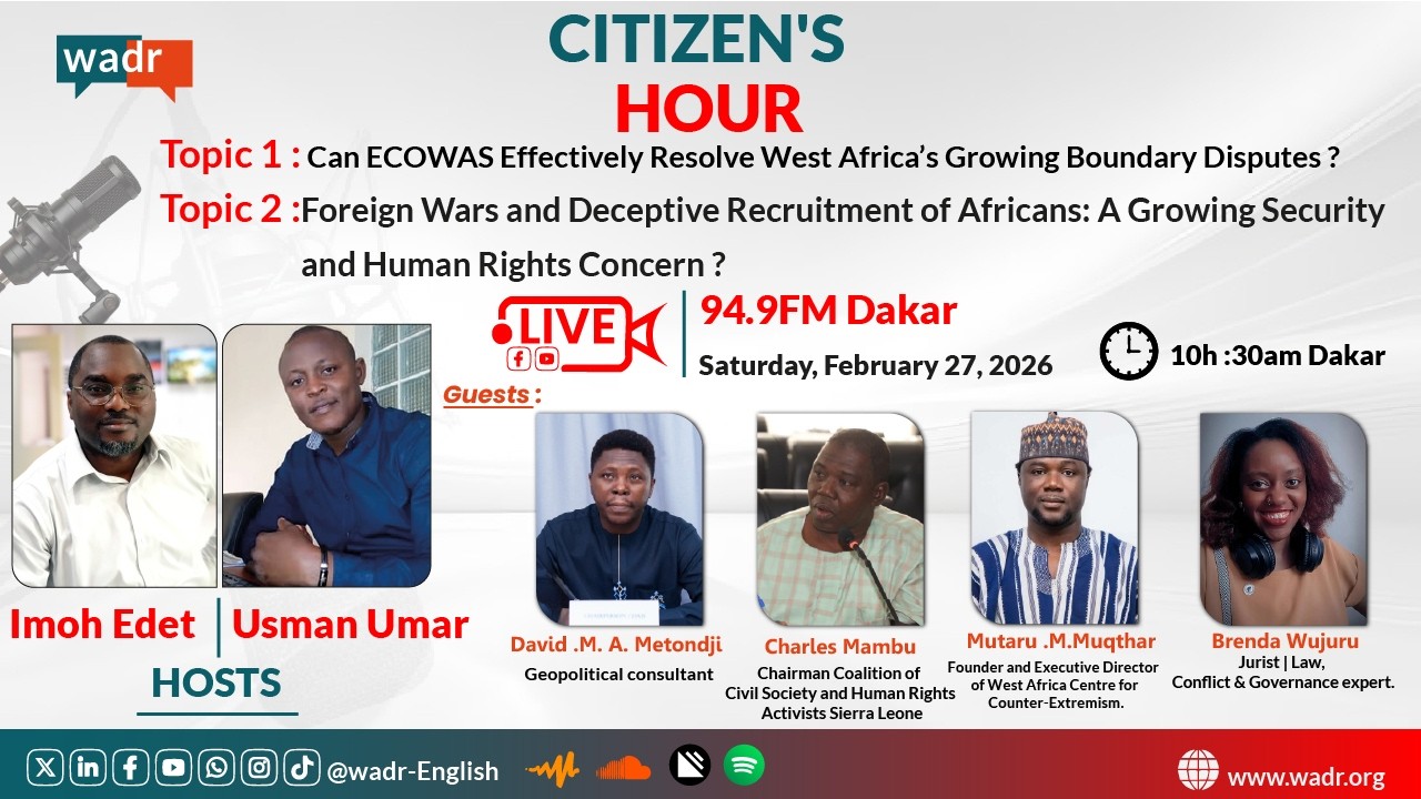 CITIZEN HOUR: Can ECOWAS Effectively Resolve West Africa's Growing Boundary Disputes ?
