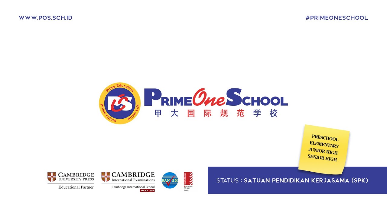 Welcome to PrimeOne School