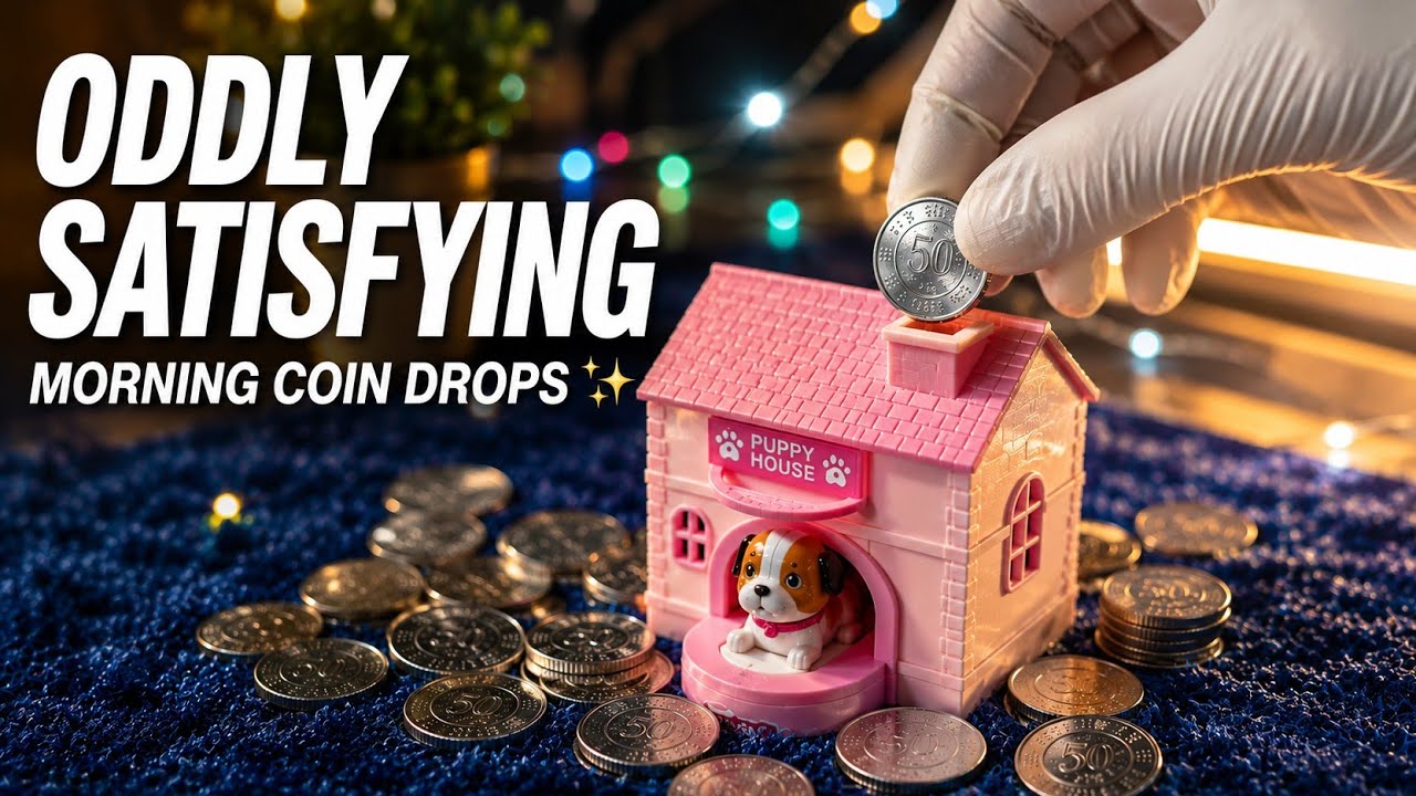 Coin Drop ASMR 🪙 | Morning Reset ☀️ Super Satisfying Crisp Coin Drops for Focus, Anxiety Relief