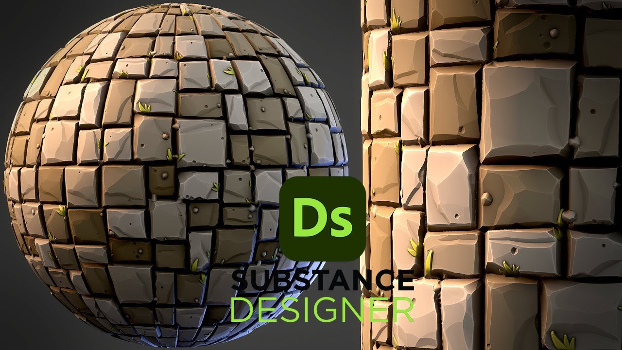 Стилизованные напольные камни — Substance 3D Designer