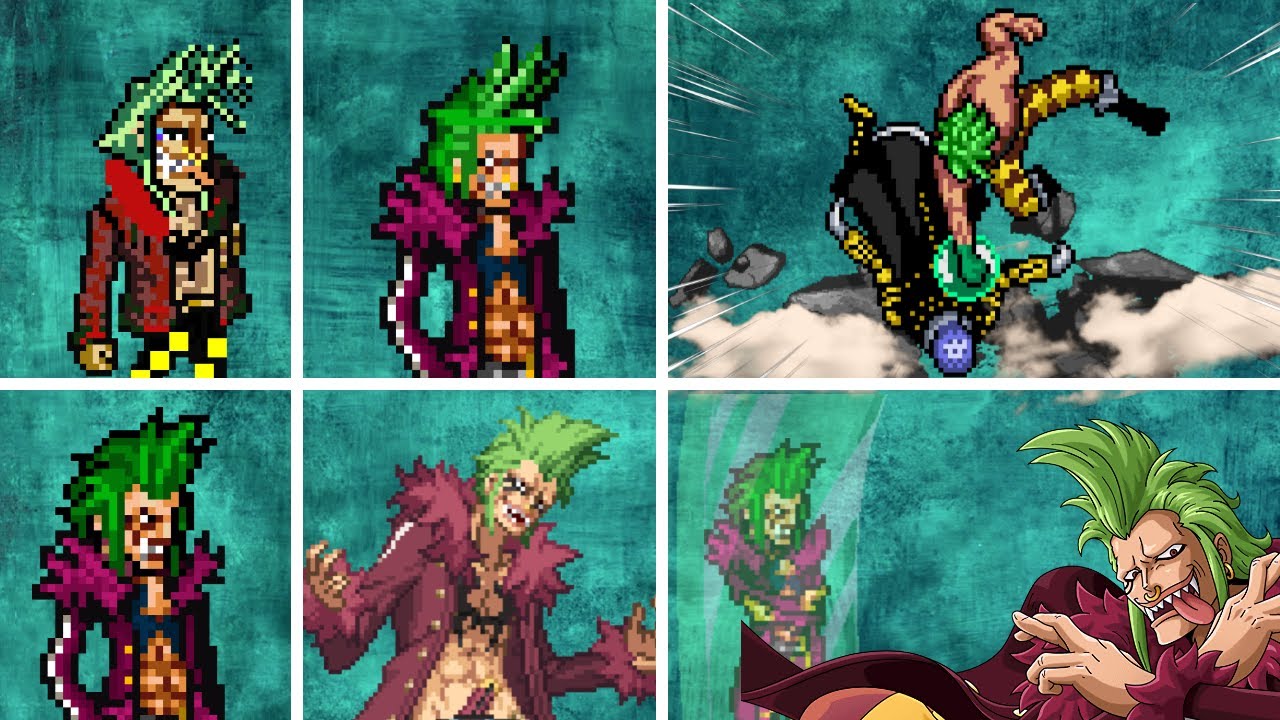 EVOLUTION OF BARTOLOMEO IN ONE PIECE GAMES - MUGEN ((2014-2023)