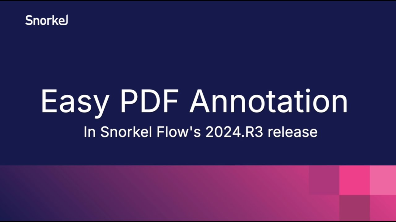 Easy PDF Annotation in Snorkel Flow&mdash;Just, Click, Drag and Choose Your Label