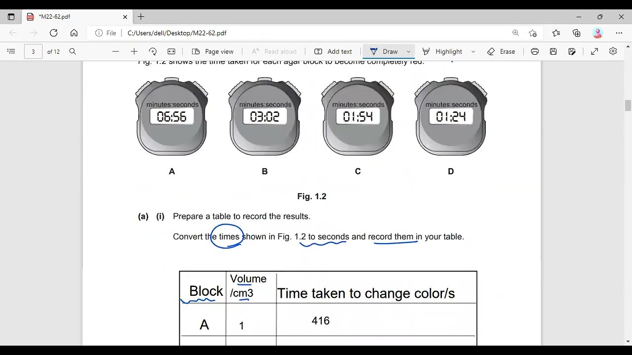Solving March 2022 paper 6 (0610/0970)