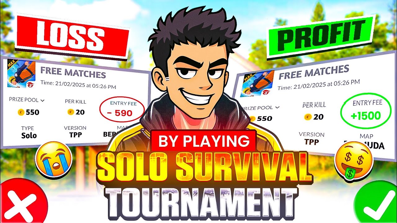 PLAYING 24 HOURS 🔥 SOLO SURVIVAL TOURNAMENT 😱 | HOW MUCH I EARN ??🤔