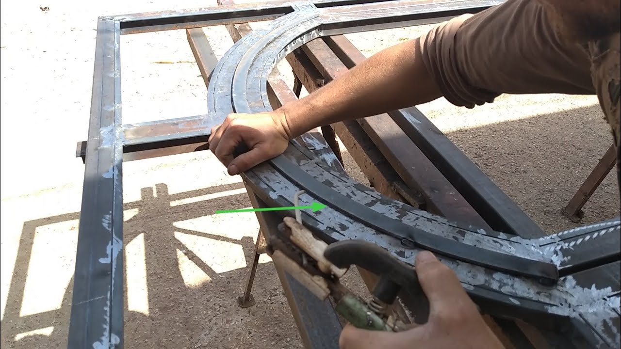 تعلم كيفية  ثني فربلا(fer plat) على شكل قوس بطريقة يدوية وسهلة