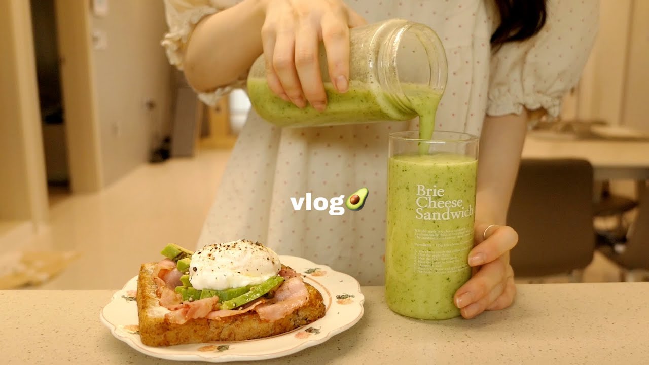 vlog | 우당탕탕 후추랑 🐈 택배언박싱, 아보카도 오픈 샌드위치 먹고 공부하러 가는 일상, 낙지볶음, 날치알주먹밥, 시금치덮밥, 도시락(호박잎, 두부쌈장, 명란계란말이)