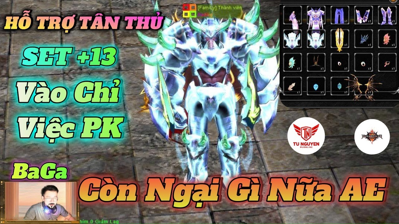 🔴 MU Online 2026 | Hỗ Trợ Tân Thủ Set Đồ +13 Cực Cháy - Việc Gì Khó Có BaGa Lo! | Tú Nguyễn NNT