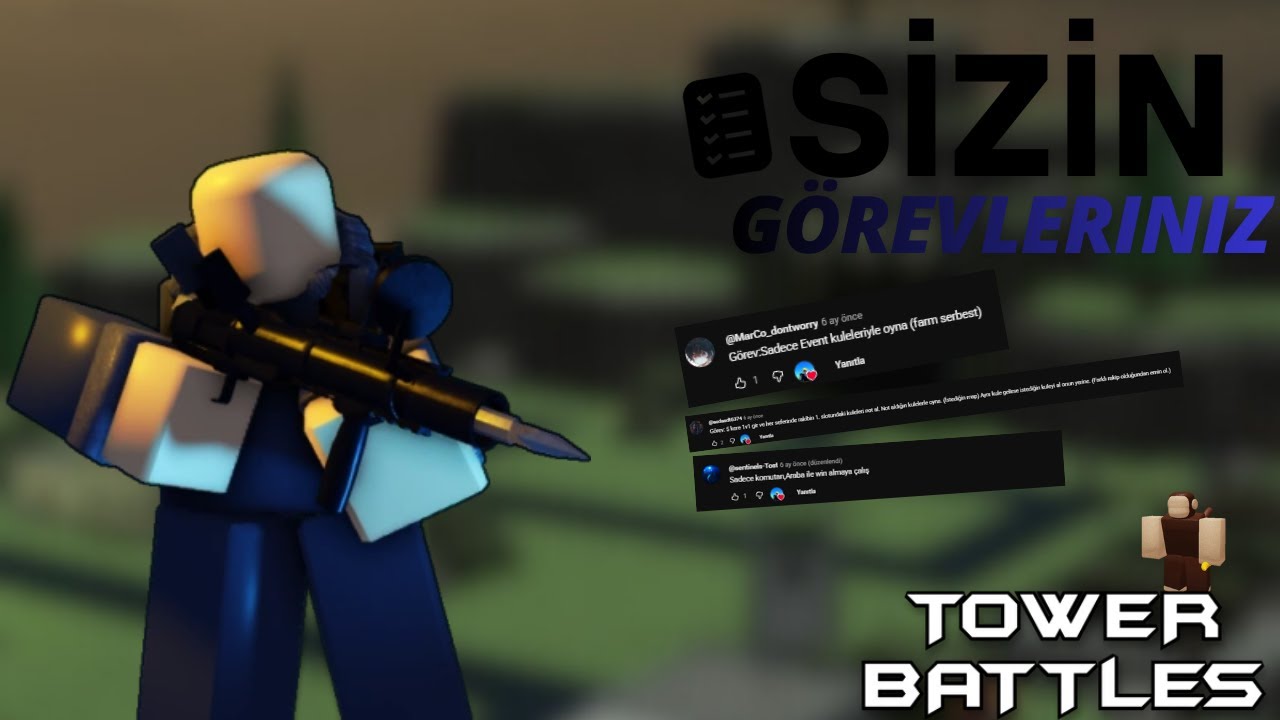 Sizin Görevlerinizi Yapıyorum! #5 | Roblox Tower Battles
