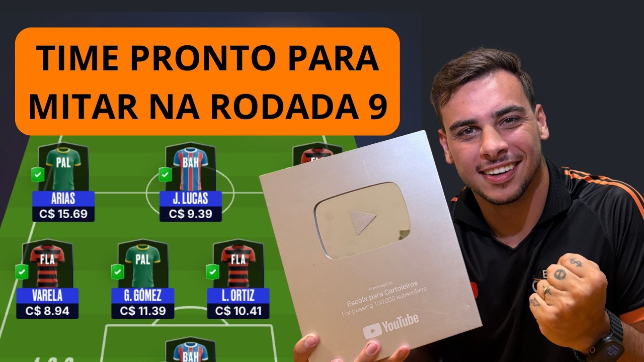 MITAMOS DE NOVO: 705.55 PONTOS! - TIME PARA A RODADA 9 - CARTOLA FC 2026