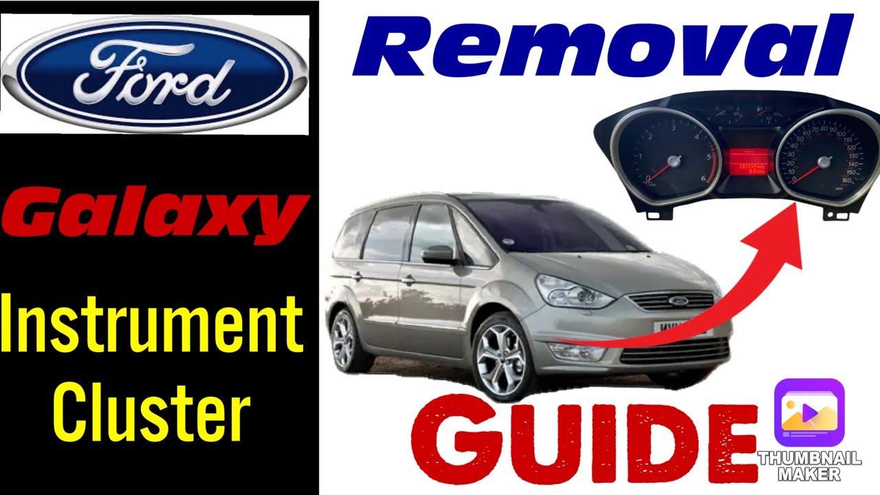 Ford Galaxy 2006 - 2014 instrument cluster removal, how to remove from dashboard for repair