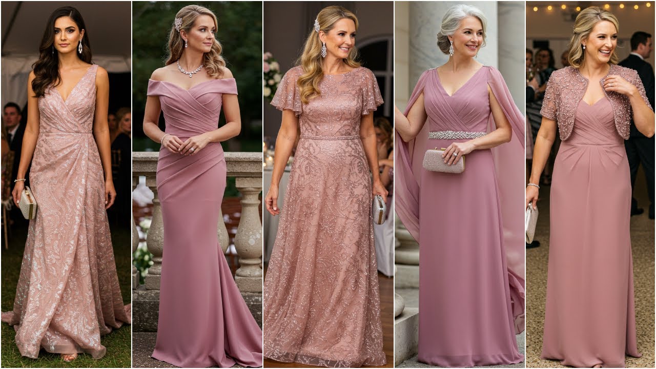 Stunning Dusty Rose Mother of the Bride Dresses for a Romantic Look