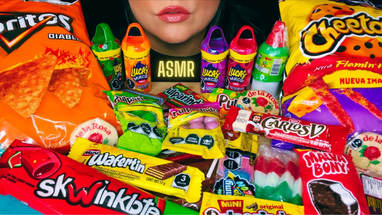 ASMR MEXICAN CANDY MUKBANG (Review + Eating Sounds)