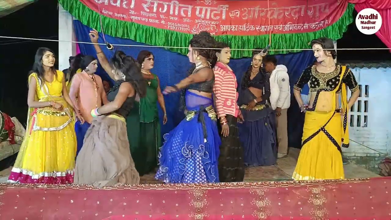 रंजीत,वीरेंद्र,और प्रवेश डांसर का कोरस म्यूजिक पर डांस और भक्ति गीत,मैहर की शारदा भवानी 8948997015