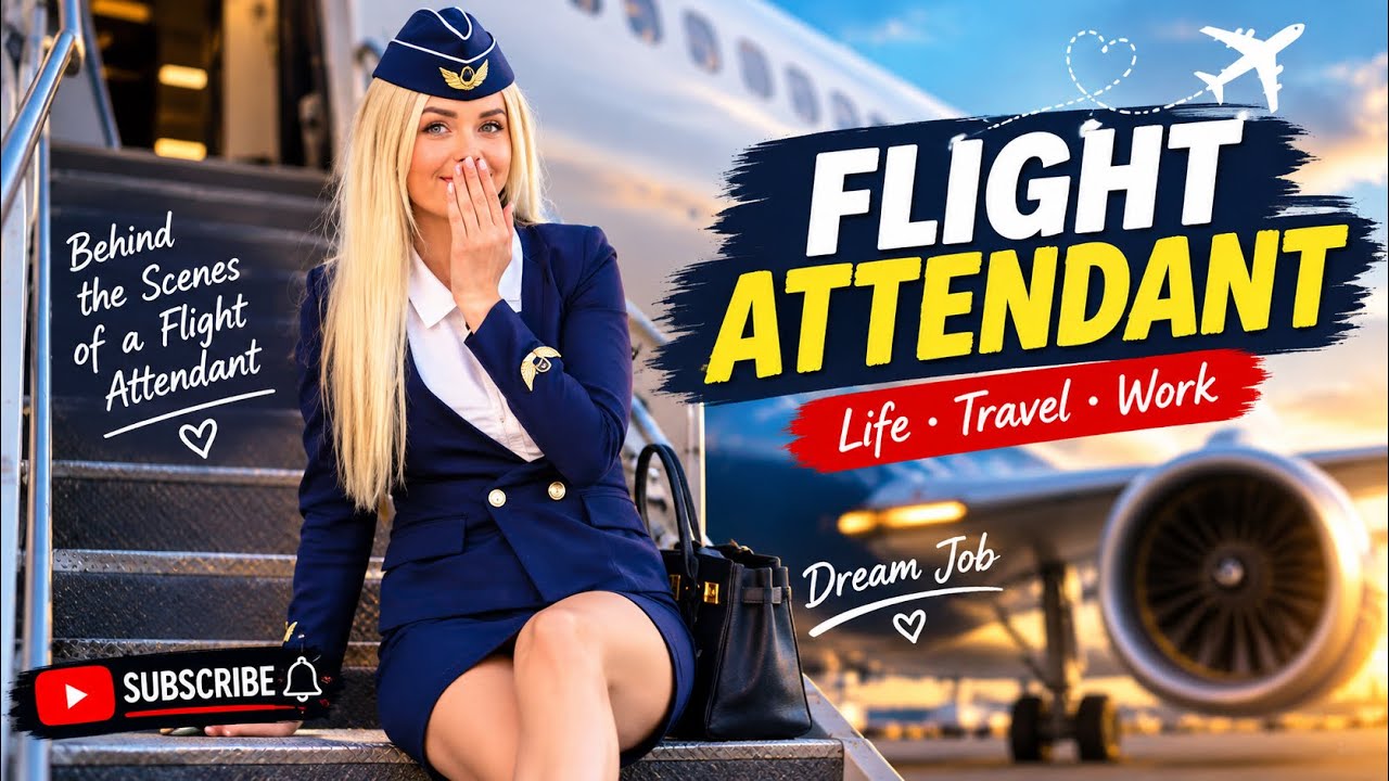 👩🏻&zwj;🎨 Flight Attendant Life ✈️ What Really Happens Behind the Scenes ⭐️