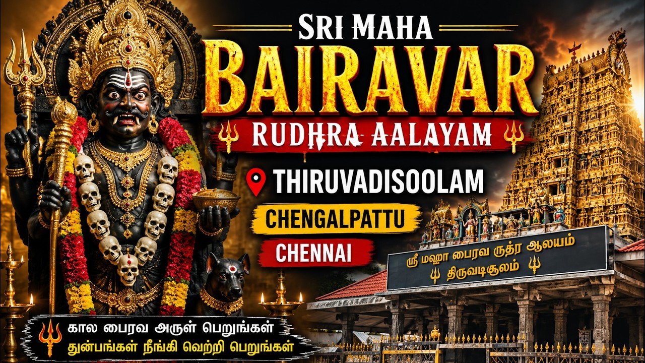 Sri Maha Bairavar Rudhra Aalayam | Thiruvadisoolam | Chengalpattu | Chennai Temple #bairavar #temple