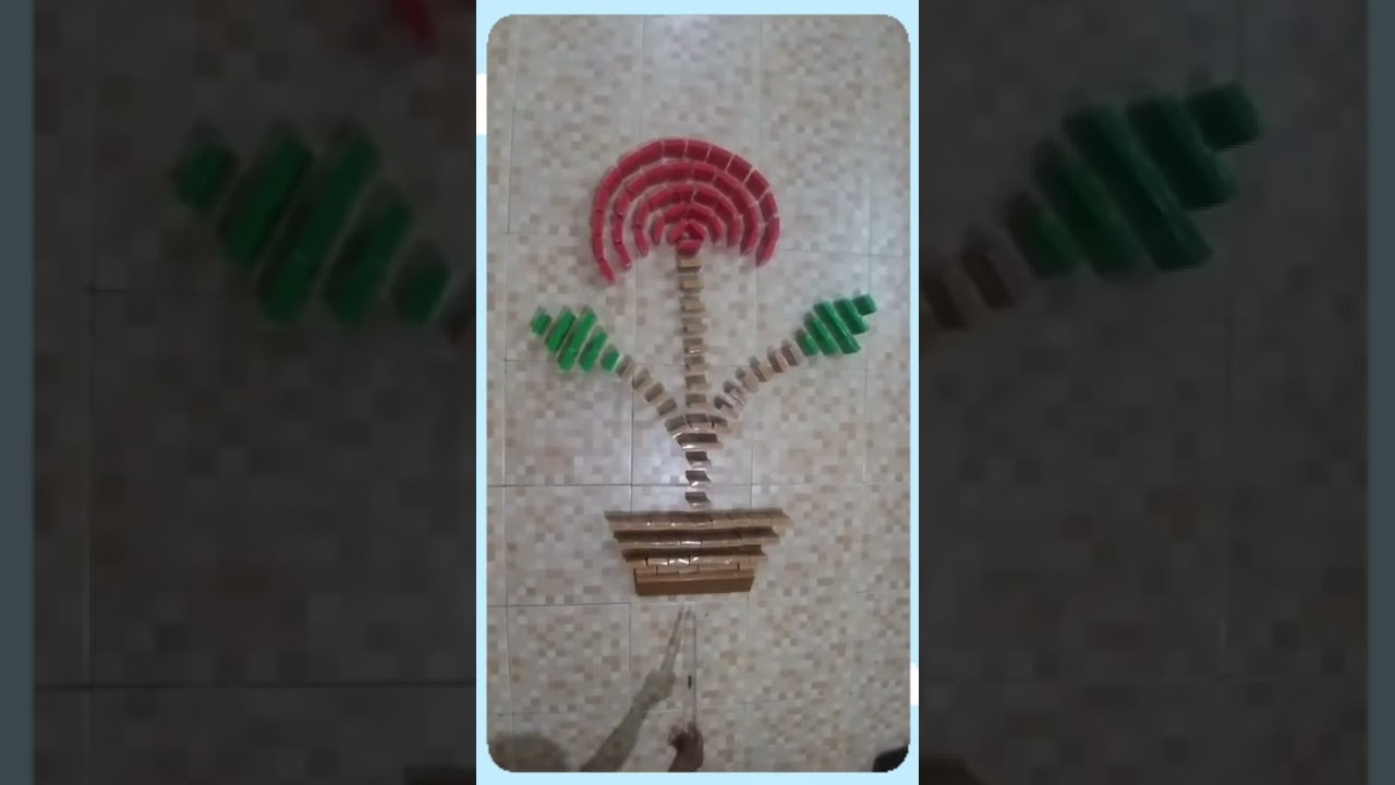 Flower domino 😊 subscribe now |benefits for views|