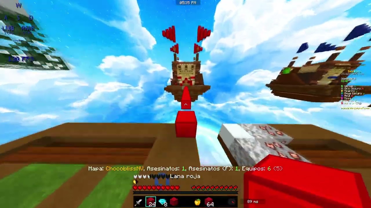 jugando bed wars
