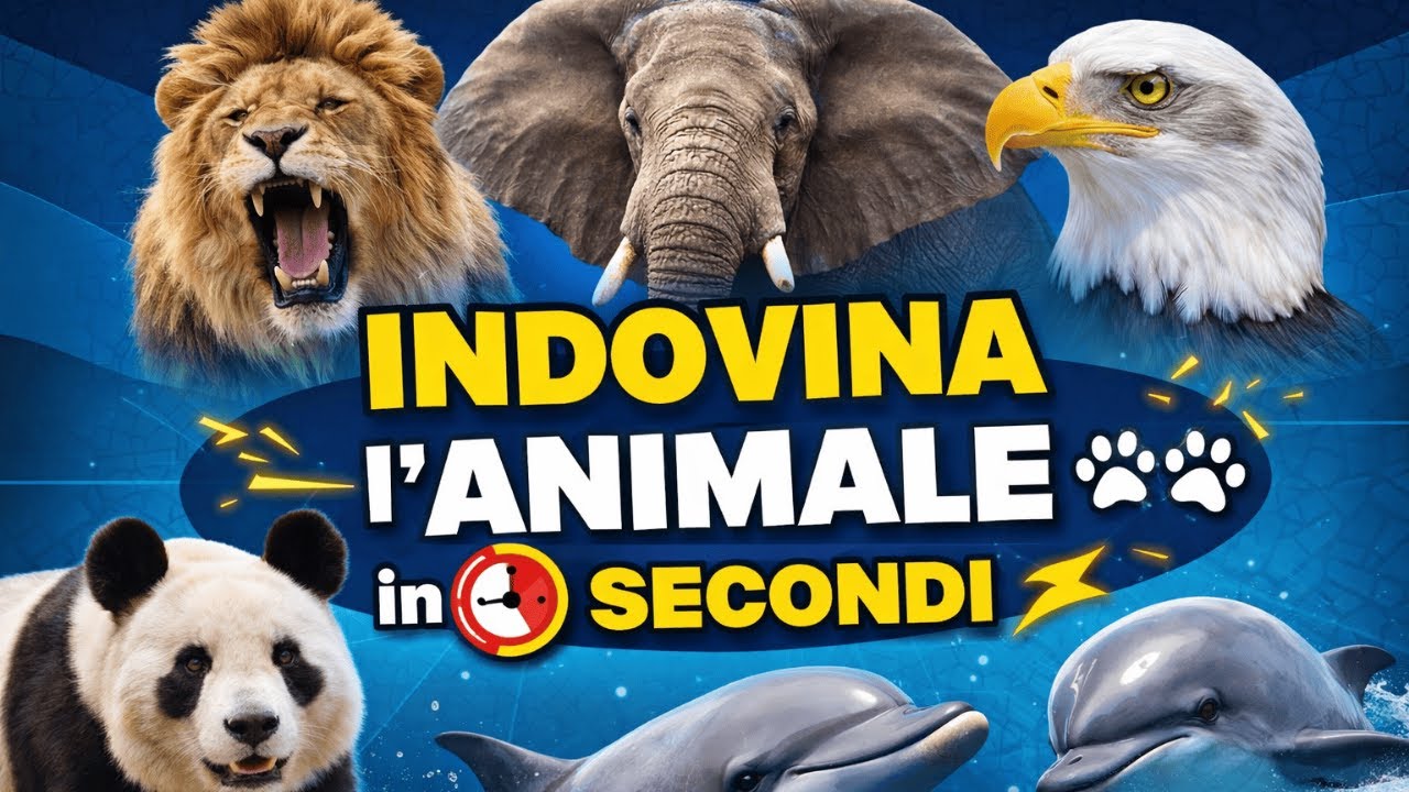 INDOVINA L’ANIMALE in 3 SECONDI 🐾 | QUIZ 40 Domande (Solo i più veloci fanno 40/40!)
