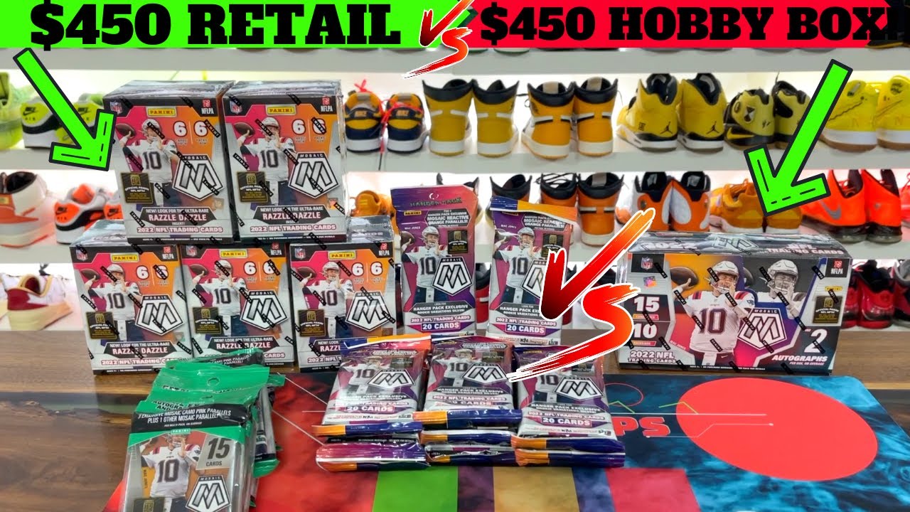 $450 Retail vs $450 Hobby! 2022 Panini Mosaic Football Battle!