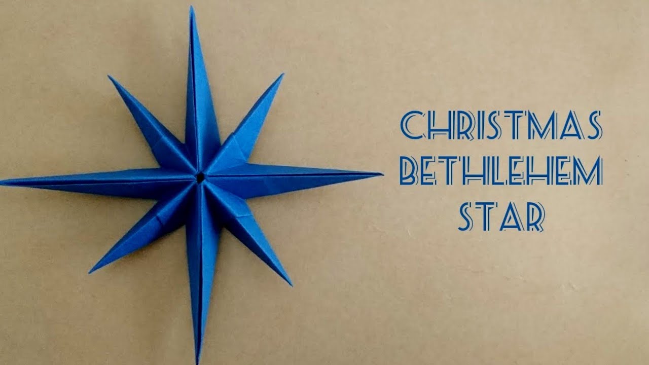 Origami Christmas Star/ Paper Bethlehem Star/ 8-Point Star 折纸圣诞星