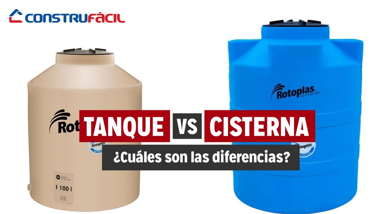 TANQUE vs CISTERNA | ¿Cuáles son las diferencias? | Construfácil | Rotoplas | Programa BiTV
