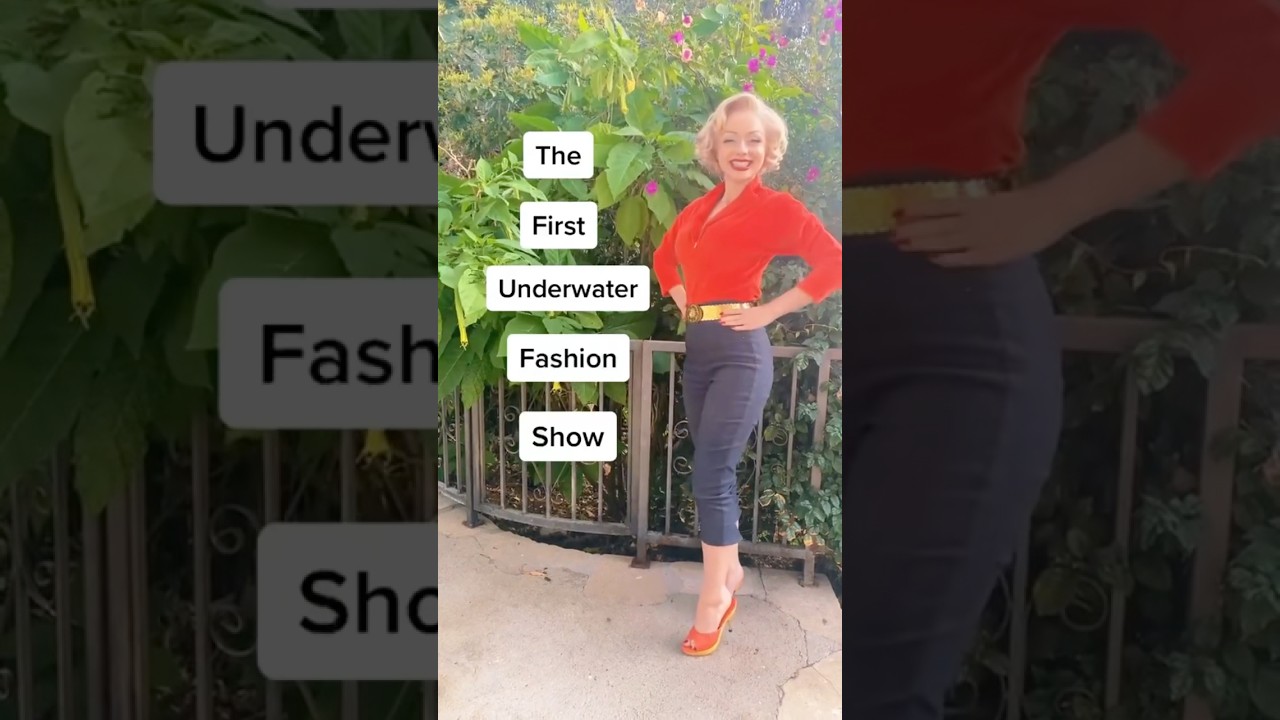 This was THE FIRST underwater fashion show EVER!! 😲😳 #shorts