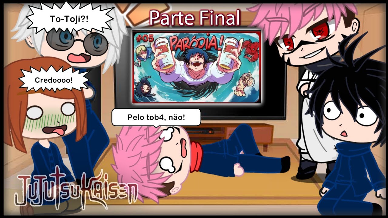 Jujutsu Kaisen react A EXPANSÃO DE DOMINGO DA LAGOSTA 🤪 O CARNAVAL DAS MALDIÇÕES #5 Parte 2!