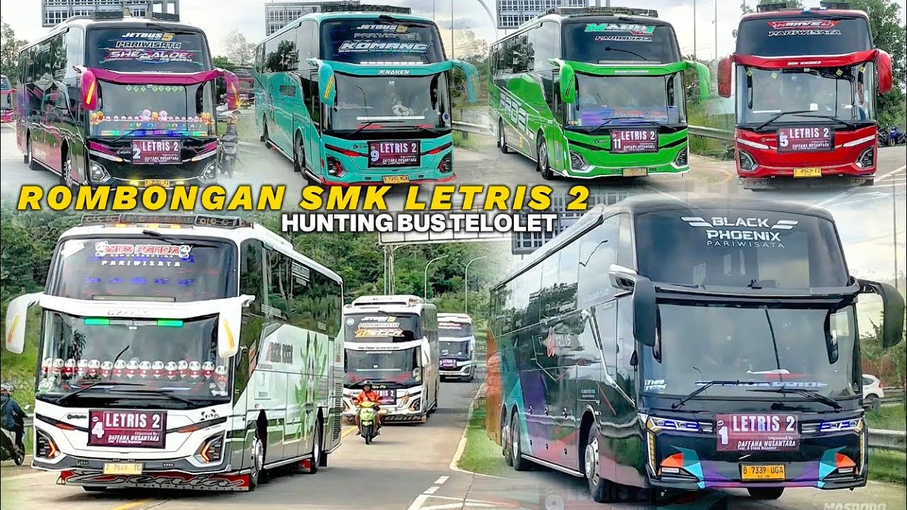 HUNTING BUS TELOLET DI EXIT TOL JATINANGOR | Rombongan Smk Letris 2