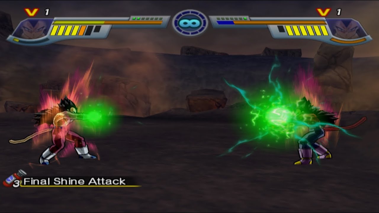 DBZ Infinite World - Vegeta(GT) vs Vegeta