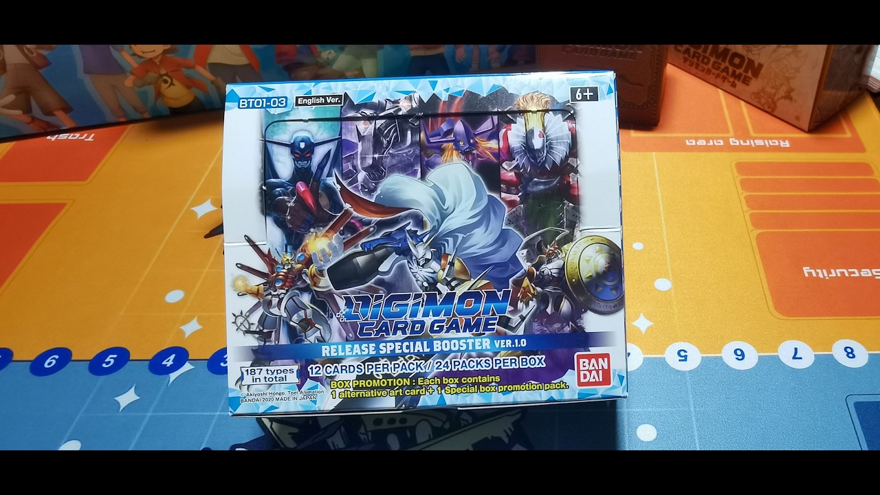 Opening Every Digimon Booster Box #01 -  Release Special Booster V1.0 (BT1-3)