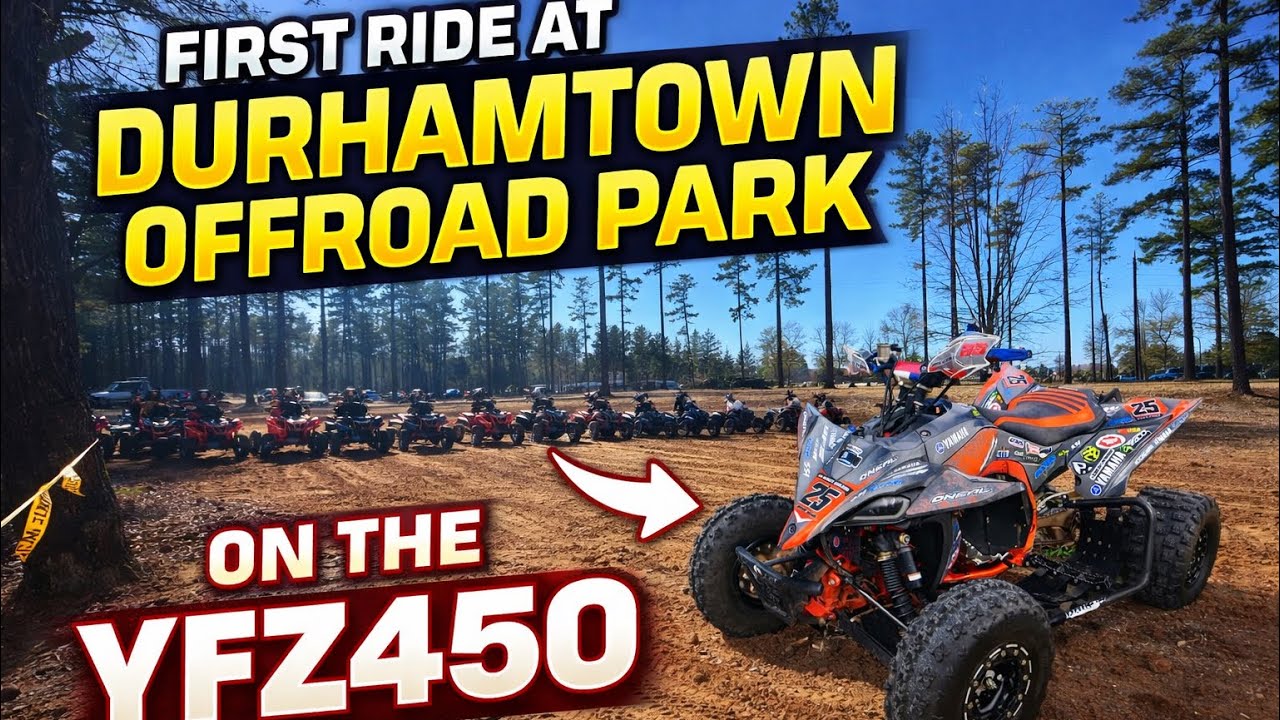 First Time at Durhamtown Offroad Park on my YFZ450r Plus Some Quad Swaps