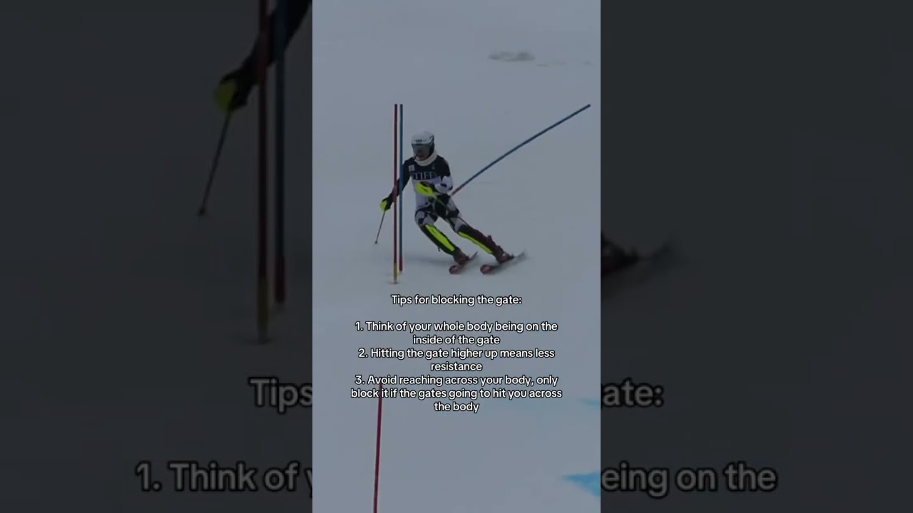 Tips for blocking slalom gates!! #ski #skiing #tips