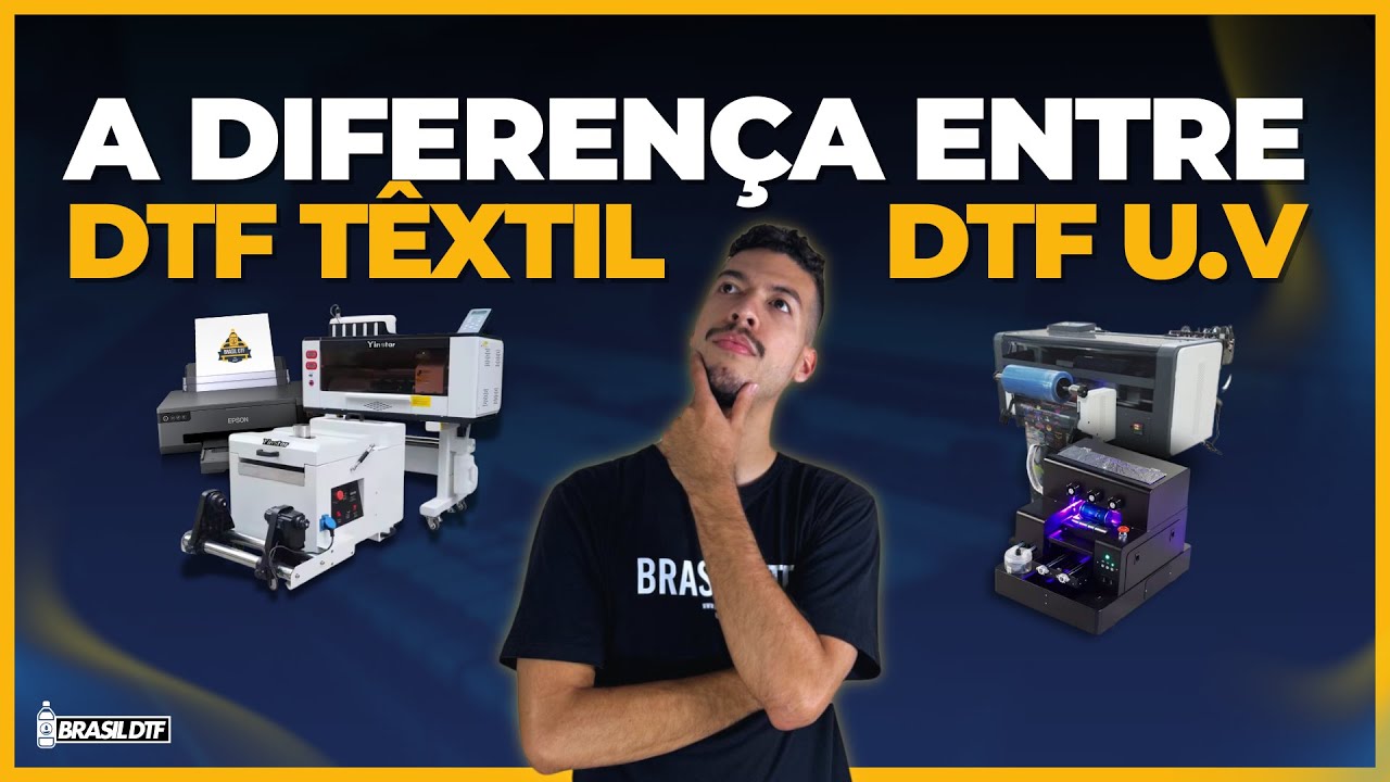 Qual a diferença do DTF Textil e DTF UV?