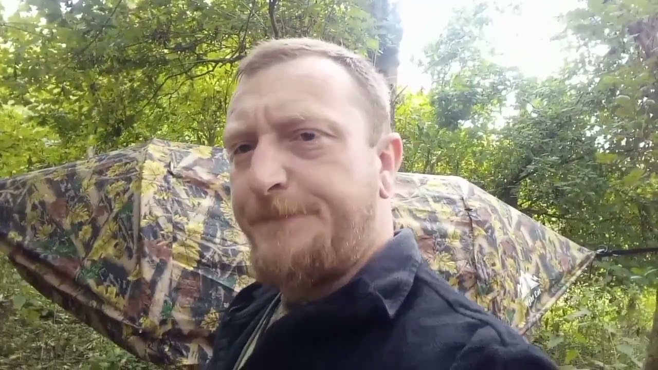 Hammock camp in the rain