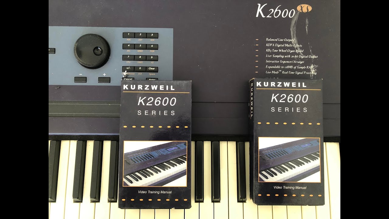 kurzweil k2600xs video training manual vhs tape 1