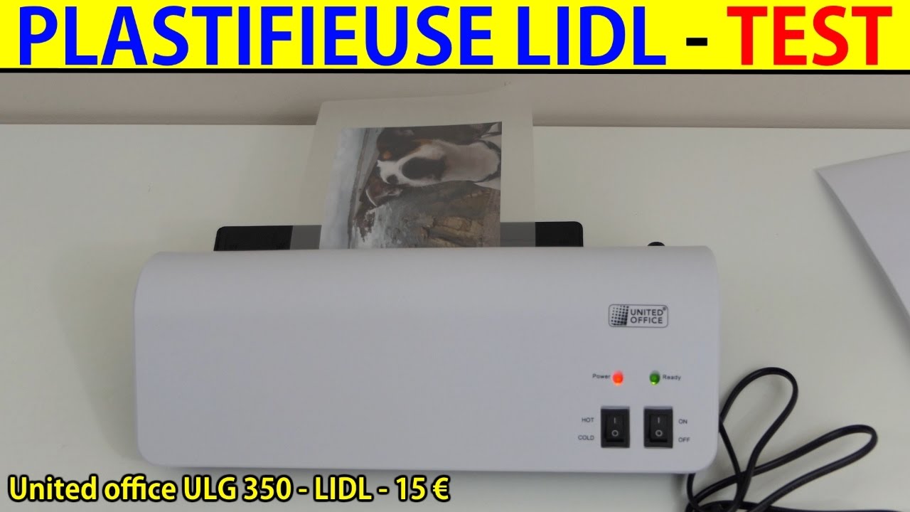 plastifieuse lidl test machine &agrave; plastifier united office laminator laminierger&auml;t plastificadora