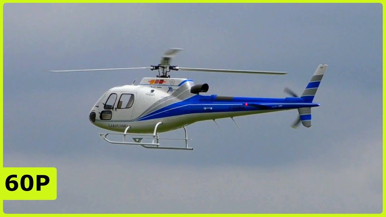 STUNNING XL RC SCALE ECUREUIL AS350 ELECTRICAL HELICOPTER FLIGHT DEMONSTRATION