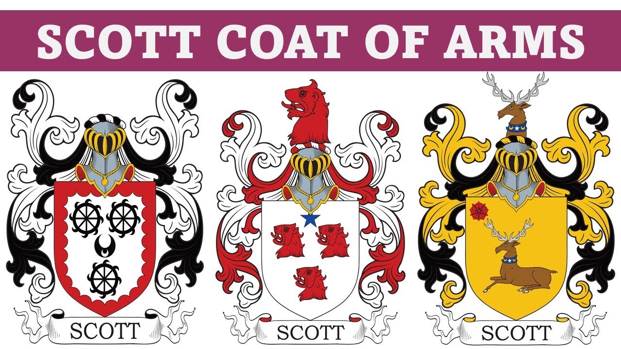 Scott Coat of Arms & Family Crest - Symbols, Bearers, History