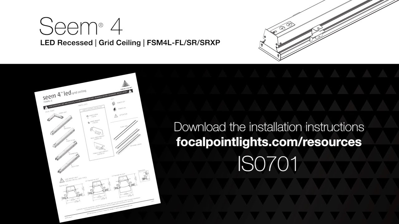 Seem 4 LED Grid Installation Instructions