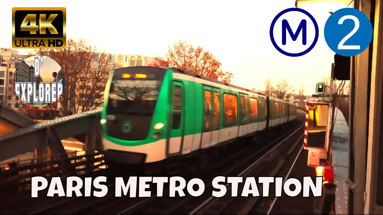 【4K】🇫🇷PARIS Metro Jaur&egrave;s Line 2》TRAIN MF01 Model 2021