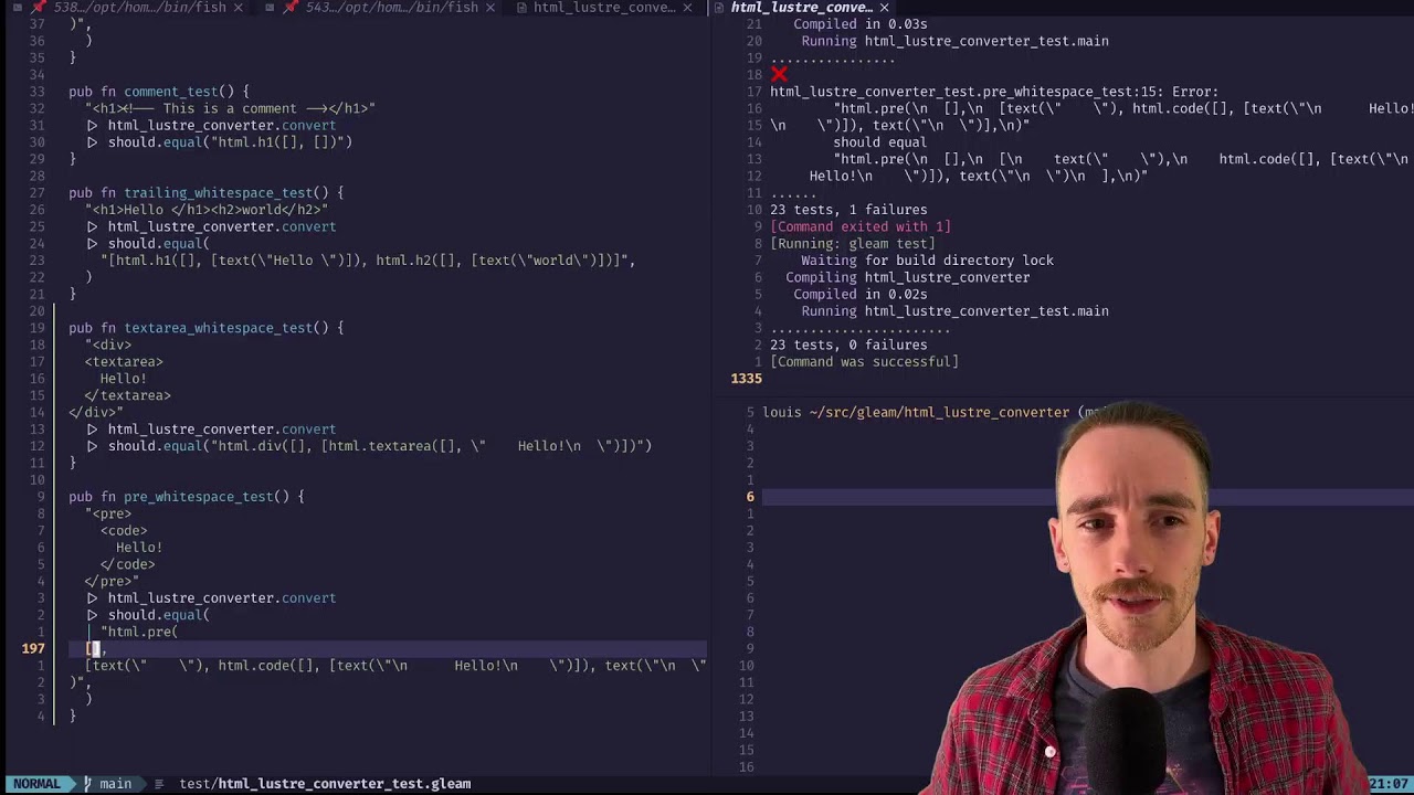 More Gleam hacking for Lustre!