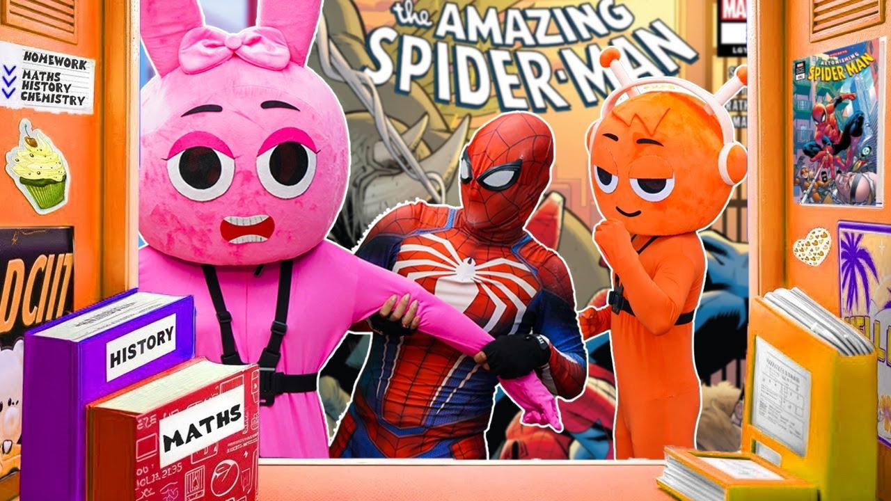 🕷️スプトゥンキの秘密のヒーロー！オレンがスパイダーヒーローに変身！？💥 || Sprunki Channel